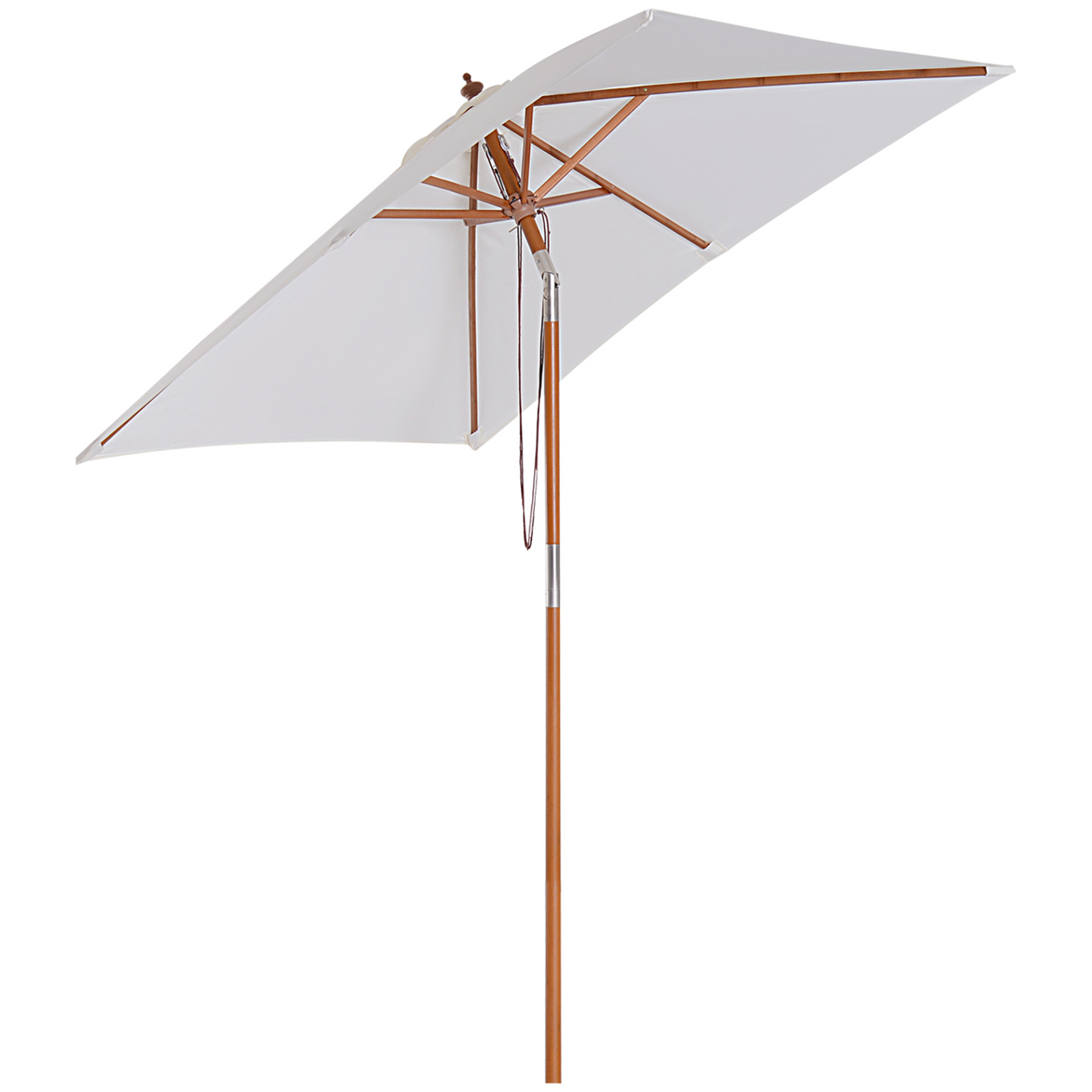 Cream White 2m x 1.5m Patio Parasol