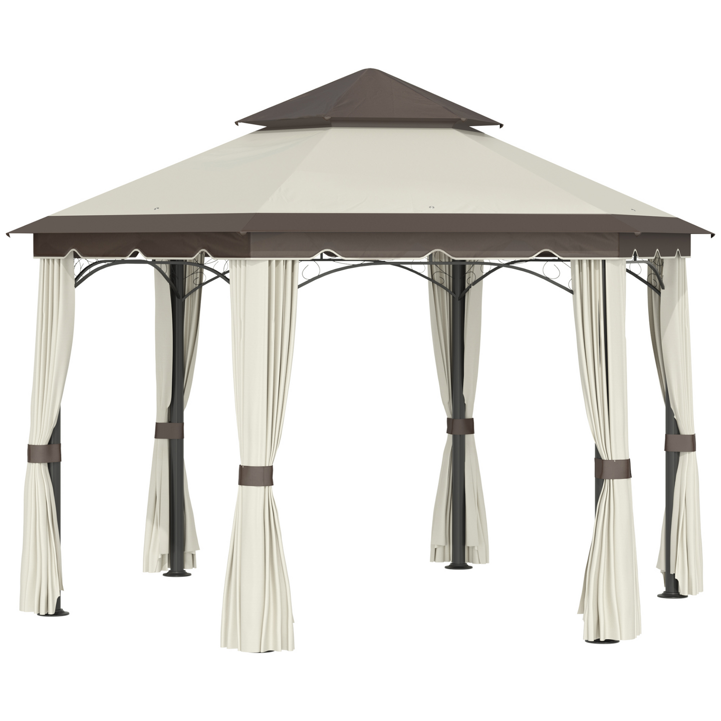 Hexagonal Metal Gazebo | Jscapes Home and Garden