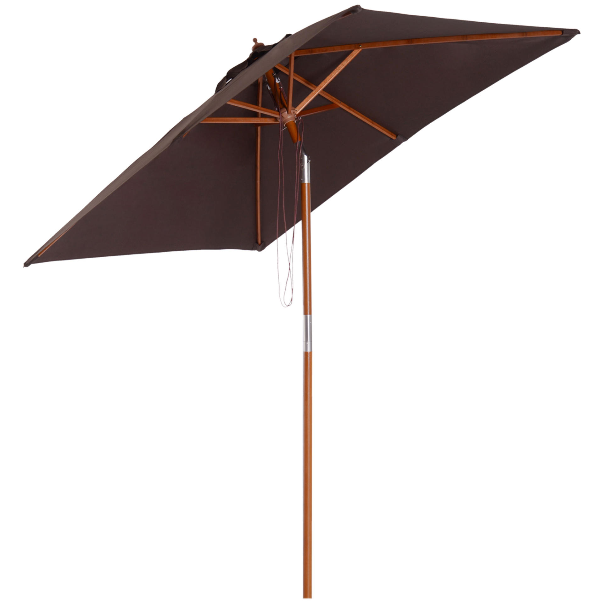 Coffee 2m x 1.5m Patio Parasol