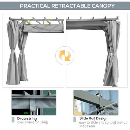 Outdoor Pergola with Curtains | Jscapes Home and Garden