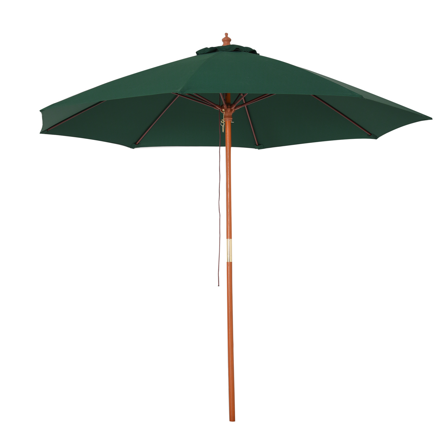  Green Wood Garden Parasol