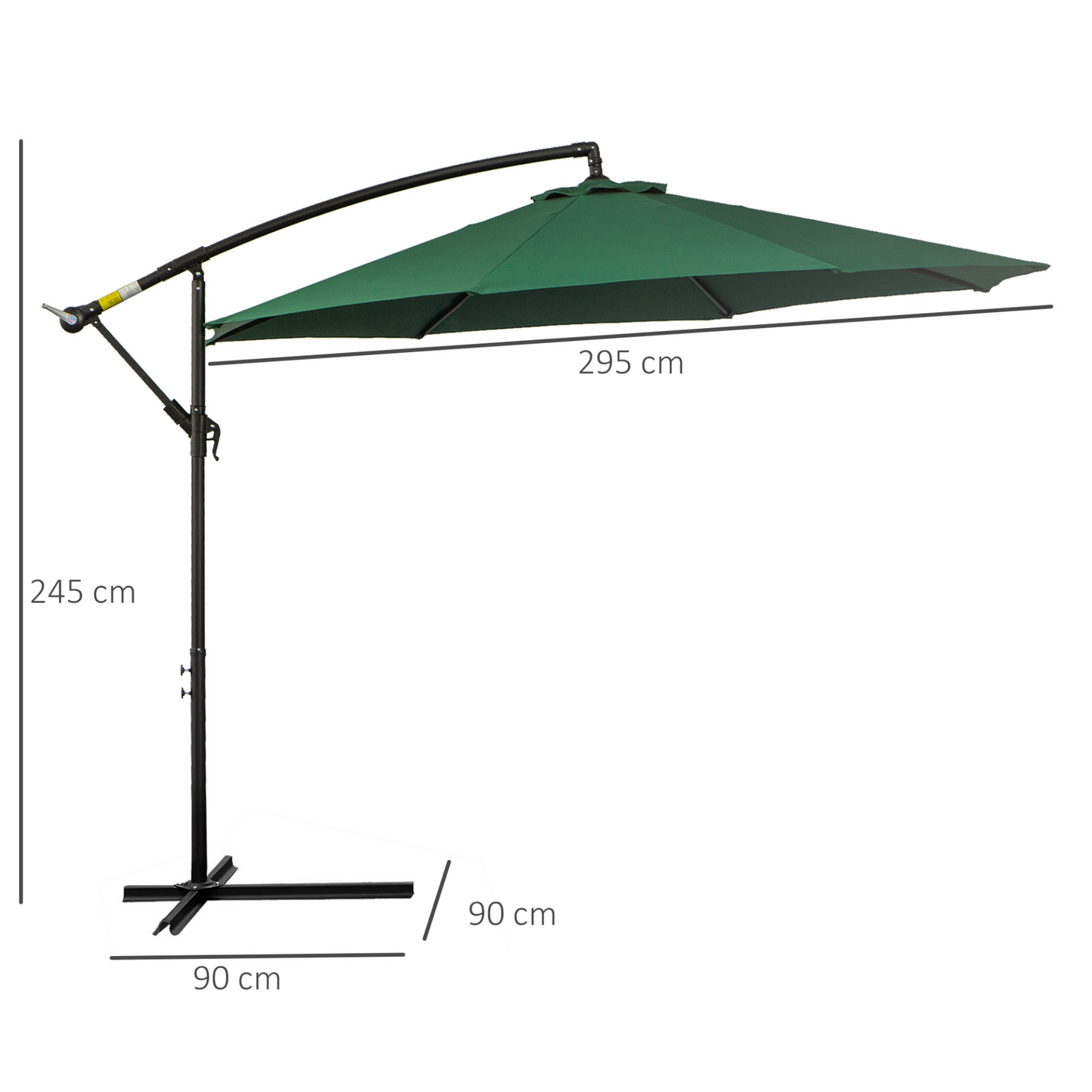 Dark Green Garden Banana Parasol