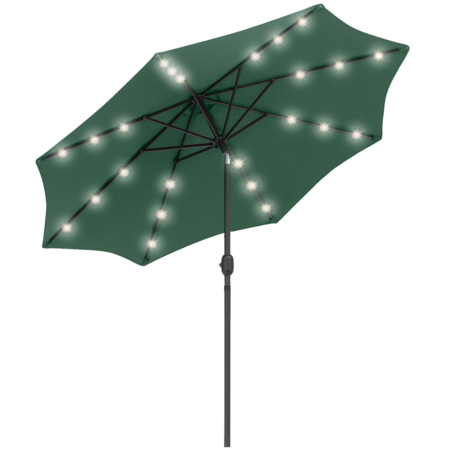 Green LED Patio Garden Umbrella