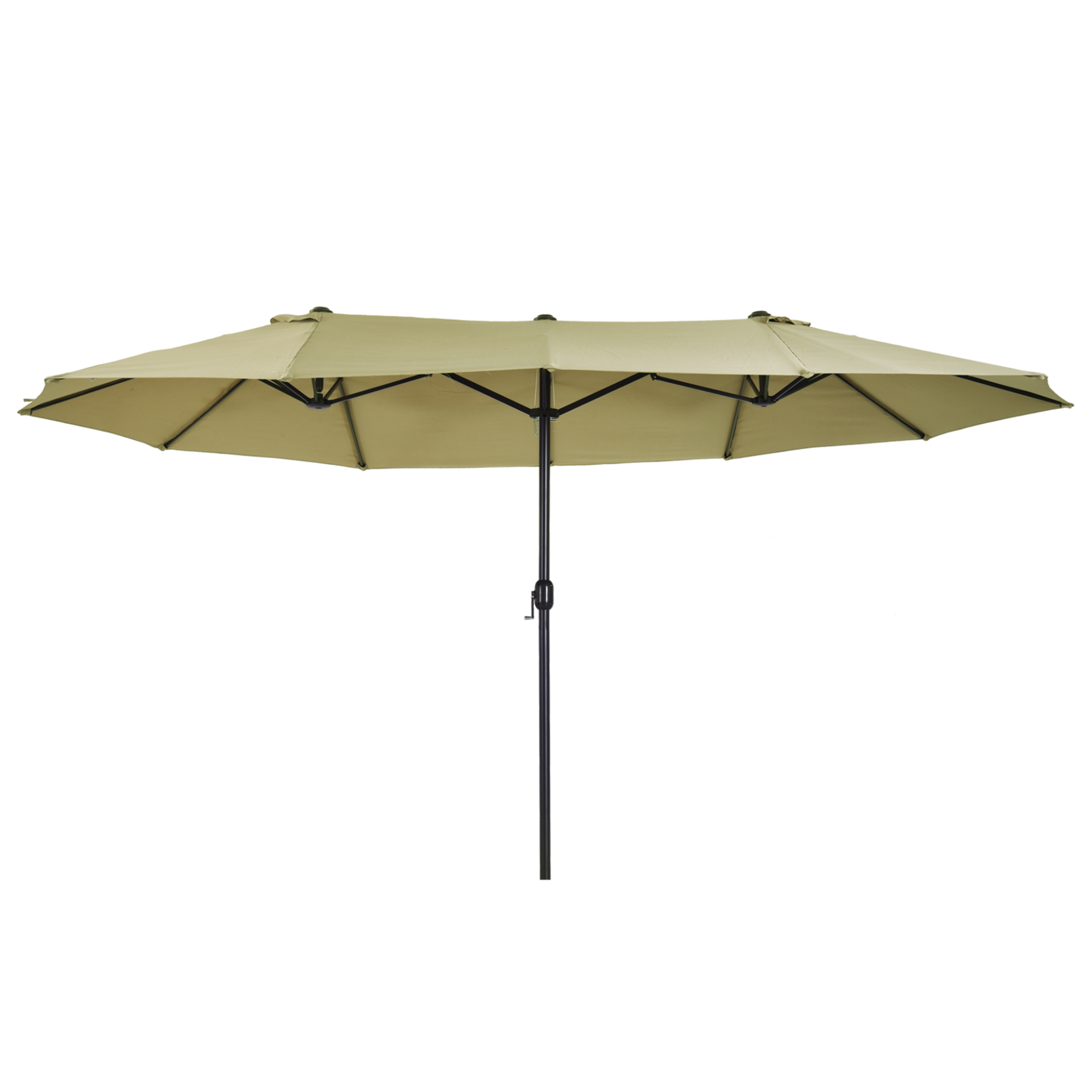 Tan 4.6m Double Garden Parasol