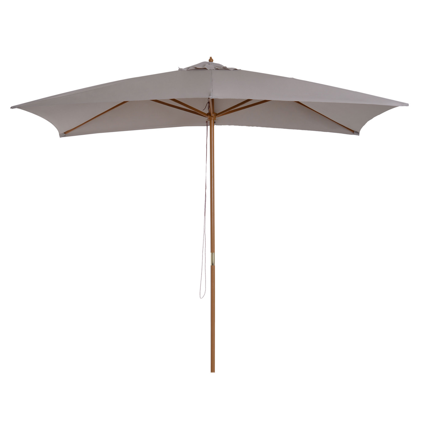 Light Grey Wooden Parasol