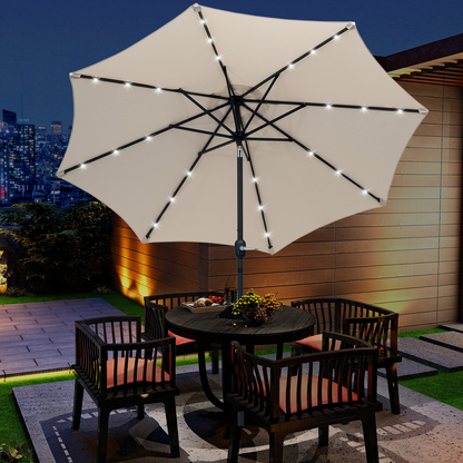 Cream 2.7m Patio Garden Umbrella