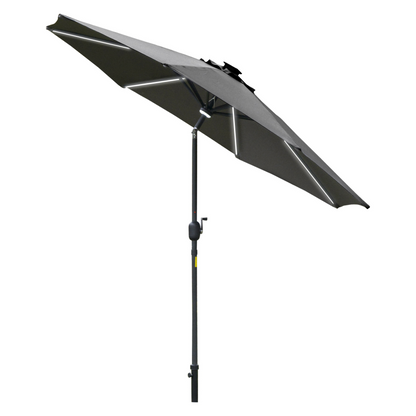 Grey 2.7m Garden Parasol