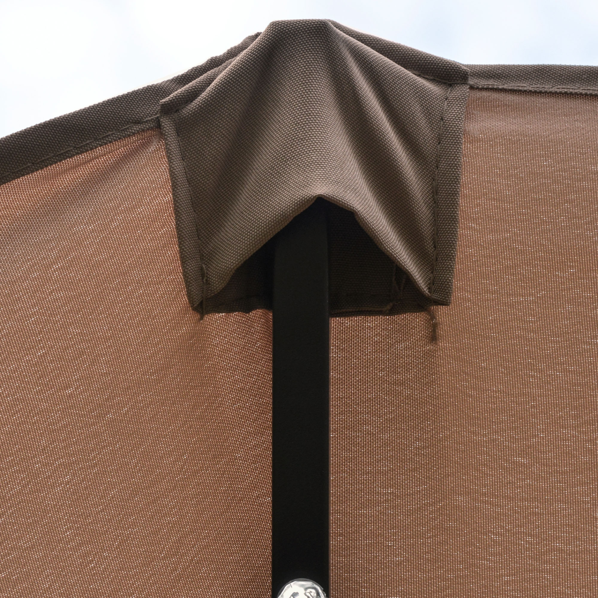 Khaki 4.4m Double-Sided Sun Umbrella