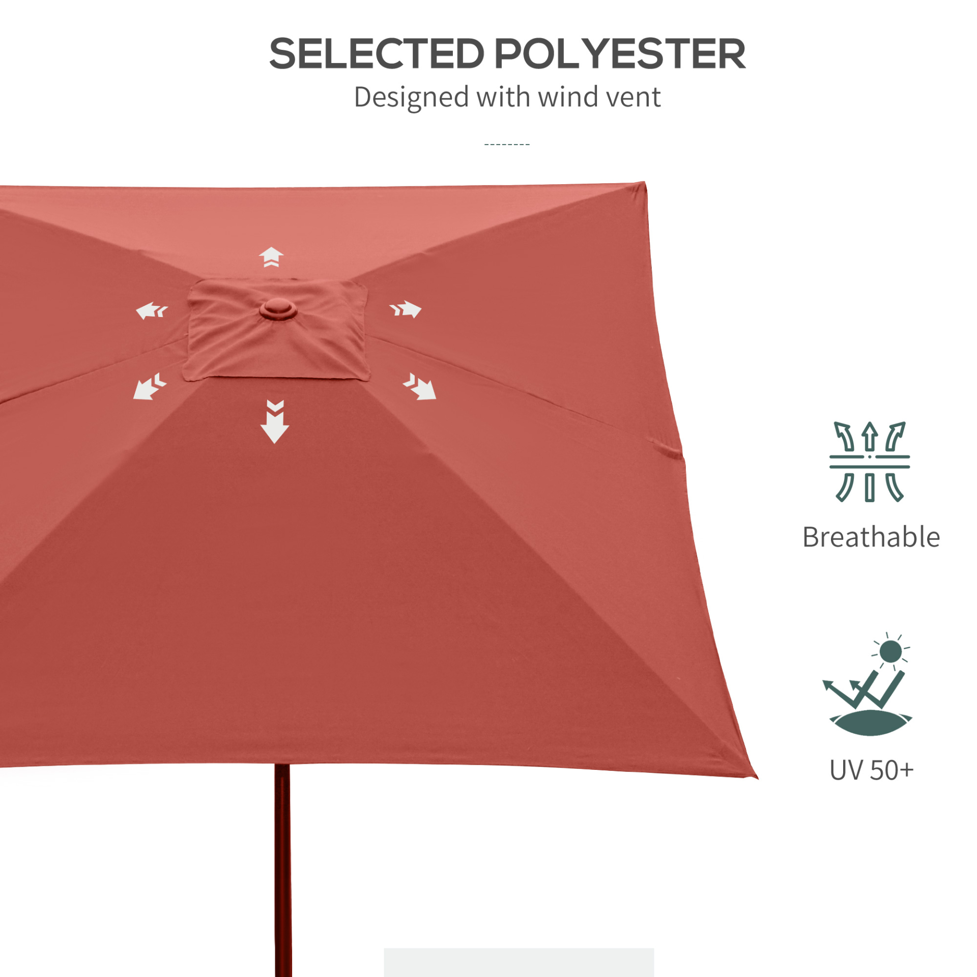 Wine Red Garden Parasols