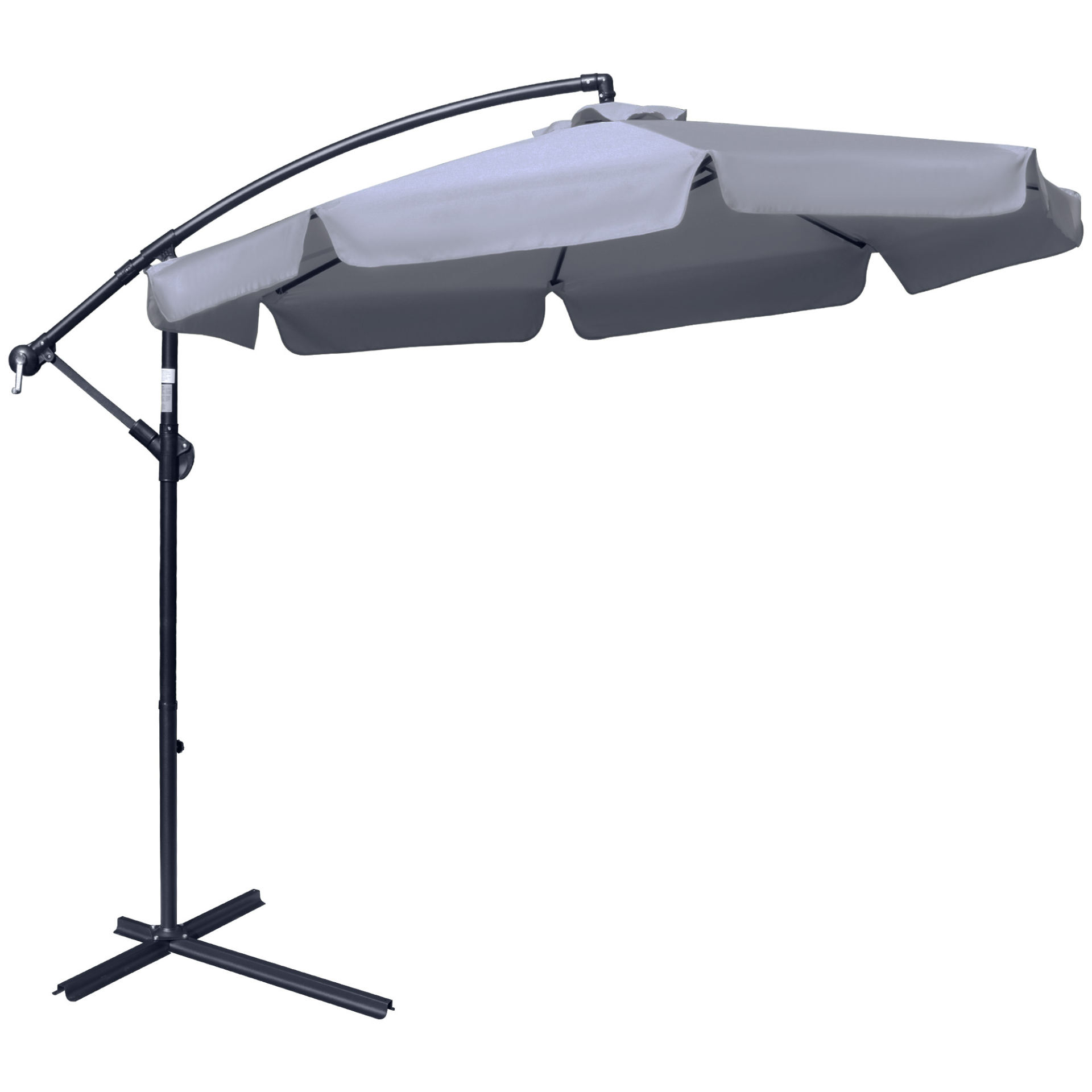 Dark Grey Garden Banana Parasol