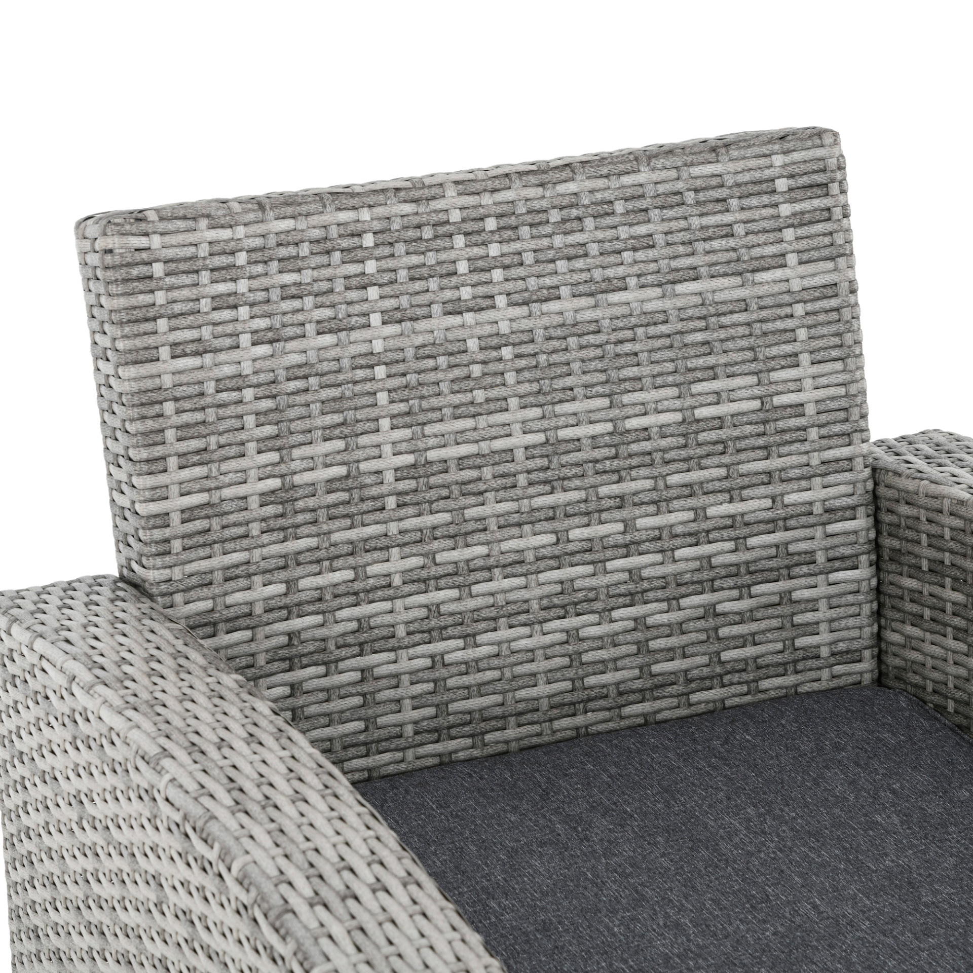  Grey 6Pcs Rattan Dining Set