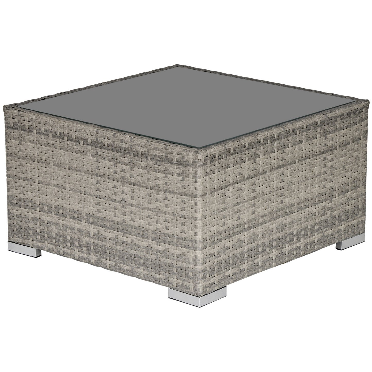 Grey Rattan Coffee Table