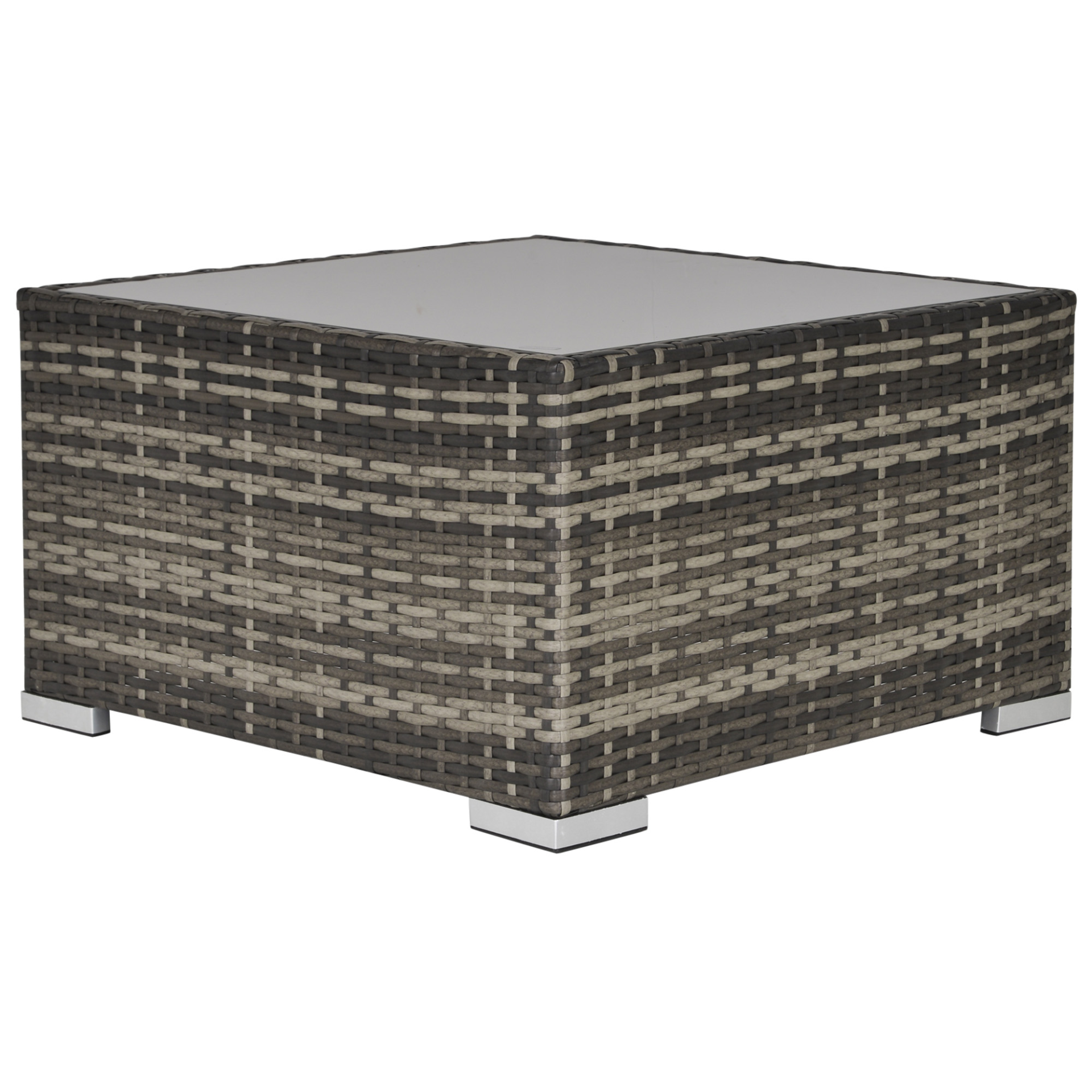 Deep Grey Patio Rattan Coffee Table