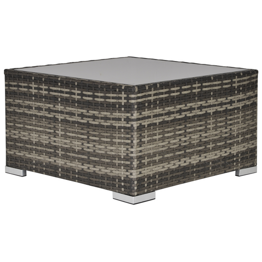 Deep Grey Patio Rattan Coffee Table