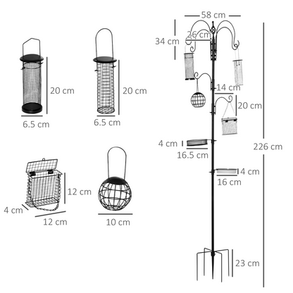 Pawhut Bird Feeding Station Kit