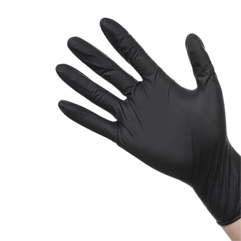 100pcs Disposable Black Latex Gloves | Jscapes Home and Garden