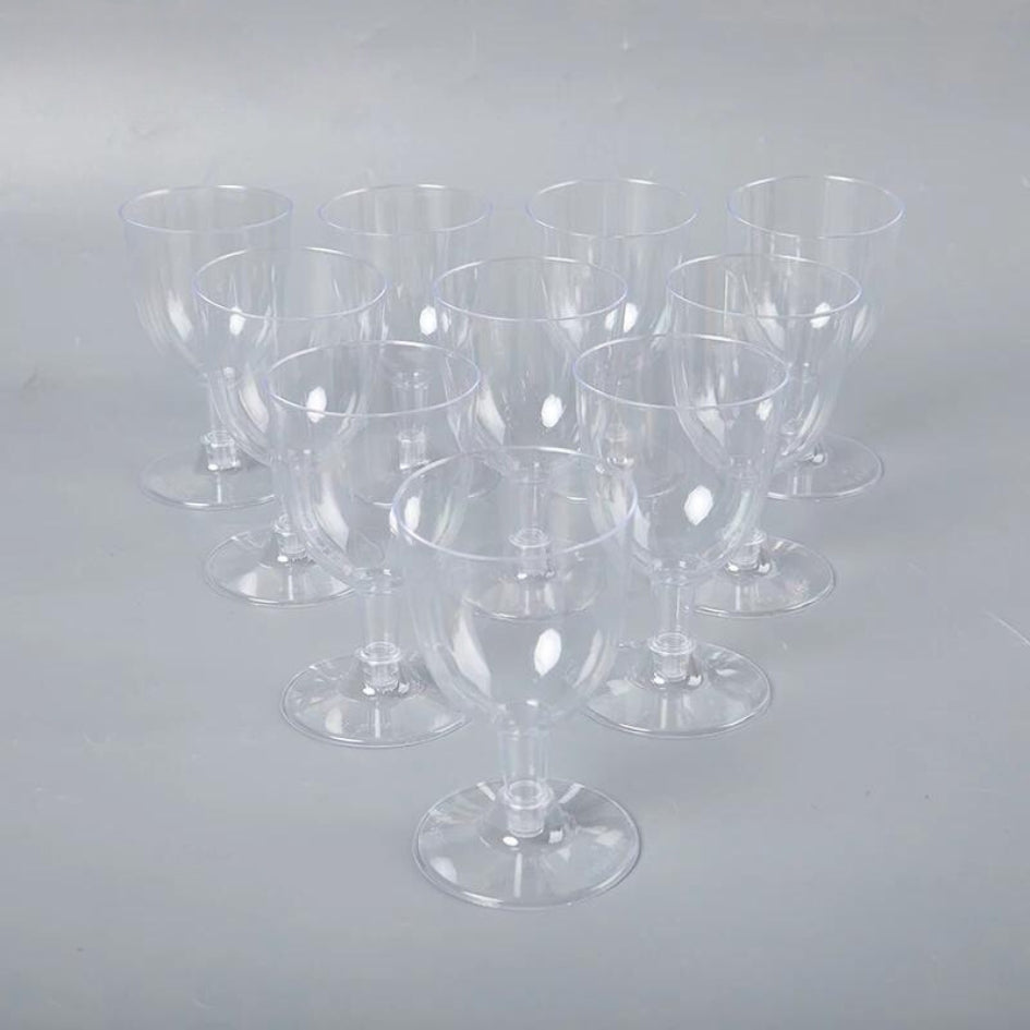 10pcs Disposable Clear Plastic Champagne Flutes | Jscapes