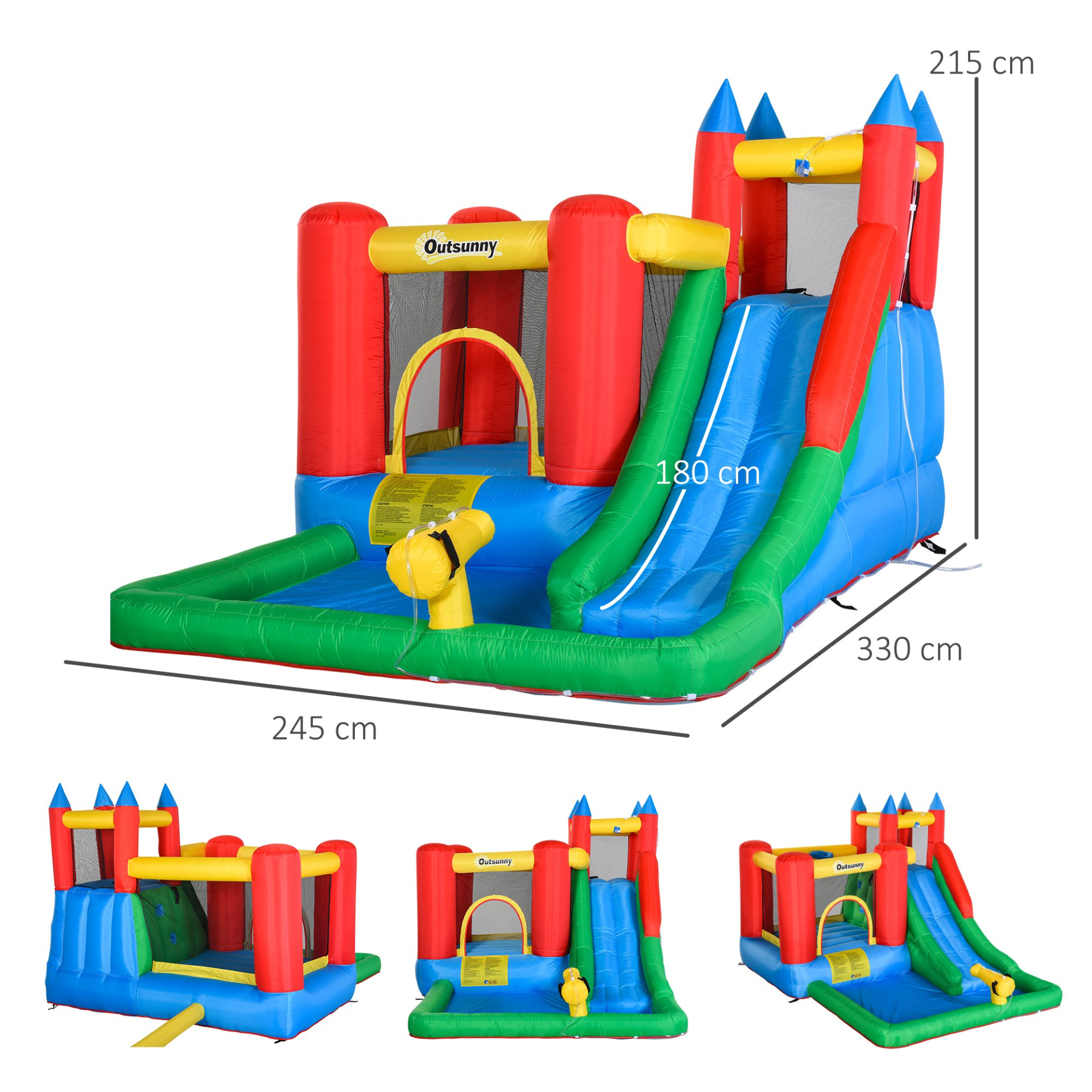 Water Slide 6 in 1 Bounce House