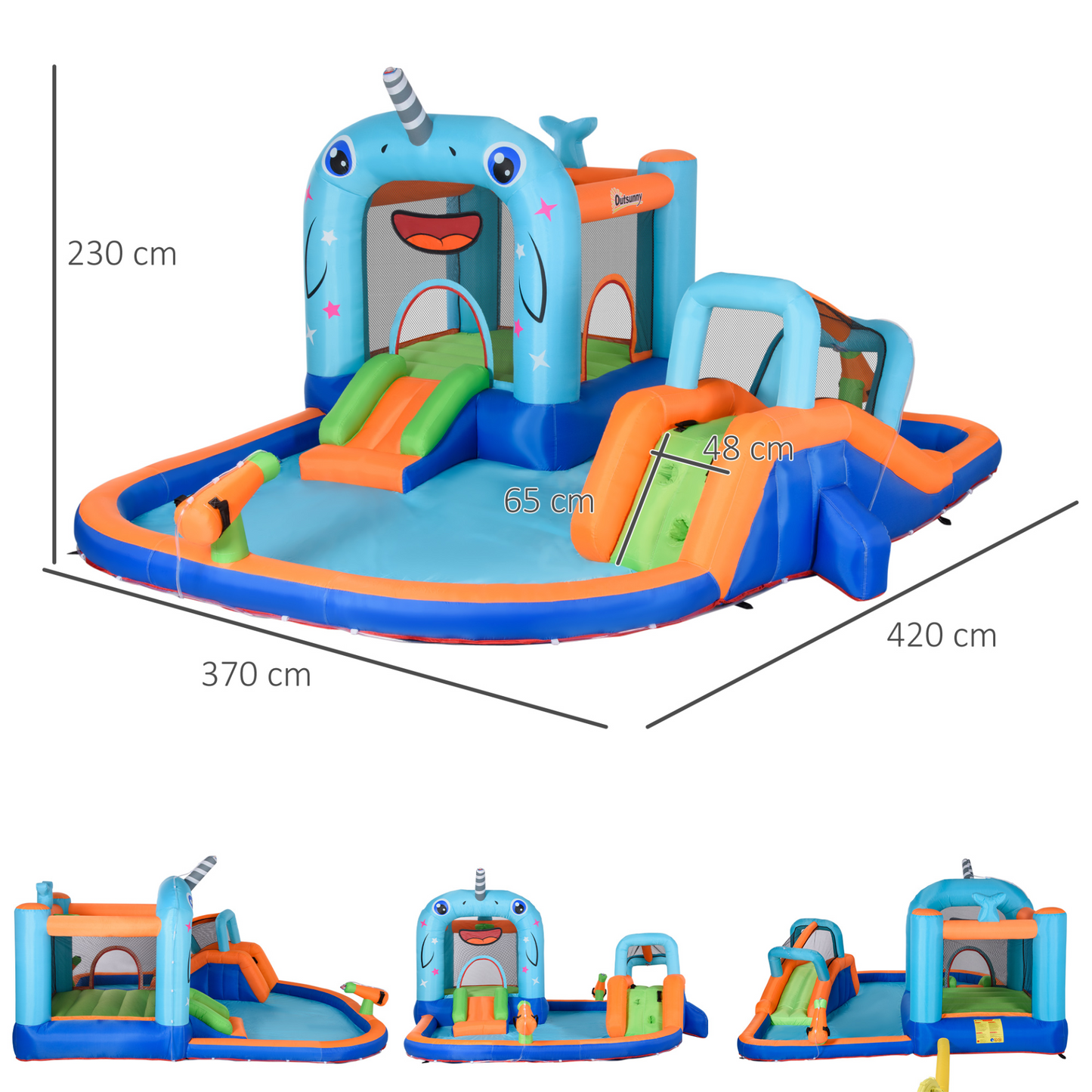 5 in 1 Kids Bounce Castle with Slide