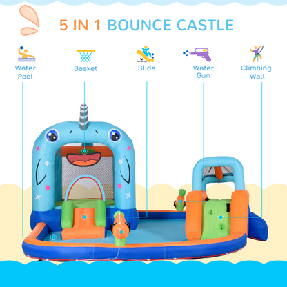 5 in 1 Kids Bounce Castle with Slide