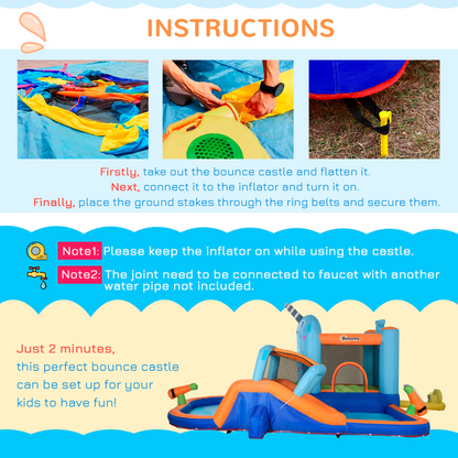 5 in 1 Kids Bounce Castle with Slide