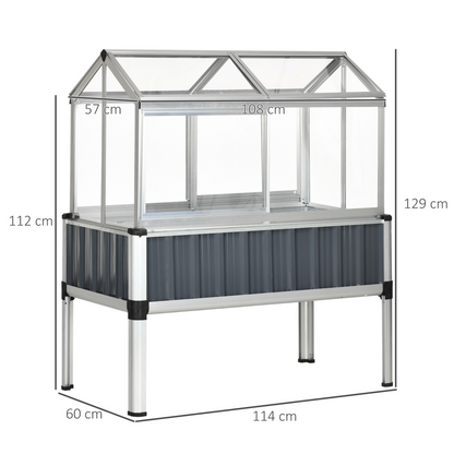 Raised Beds for Garden with Greenhouse