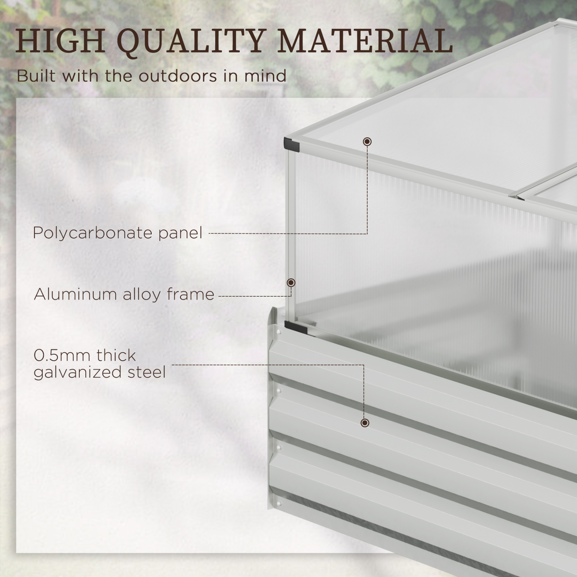 Raised Beds for Garden with Cold Frame