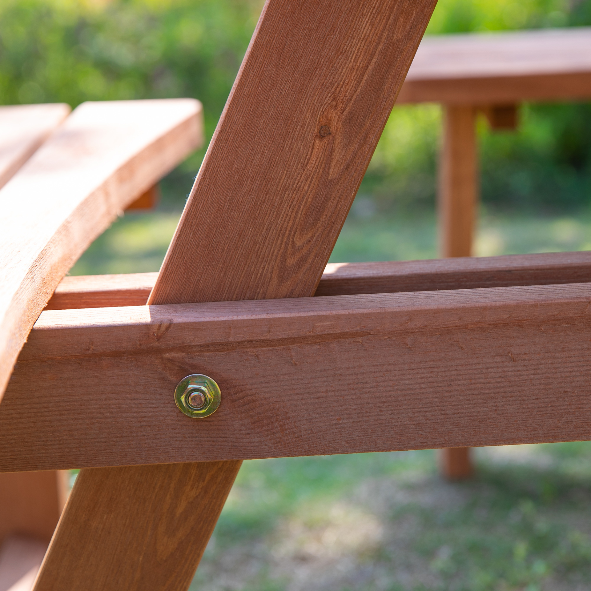  8 Seater Round Wooden Picnic Table