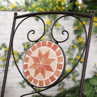 3 Piece Mosaic Yellow Bistro Set