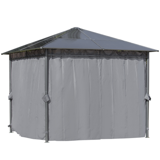 Hardtop Gazebo with UV Resistant Polycarbonate Roof