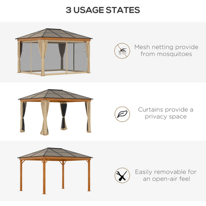 Hardtop Gazebo and Steel Frame | Jscapes Home and Garden