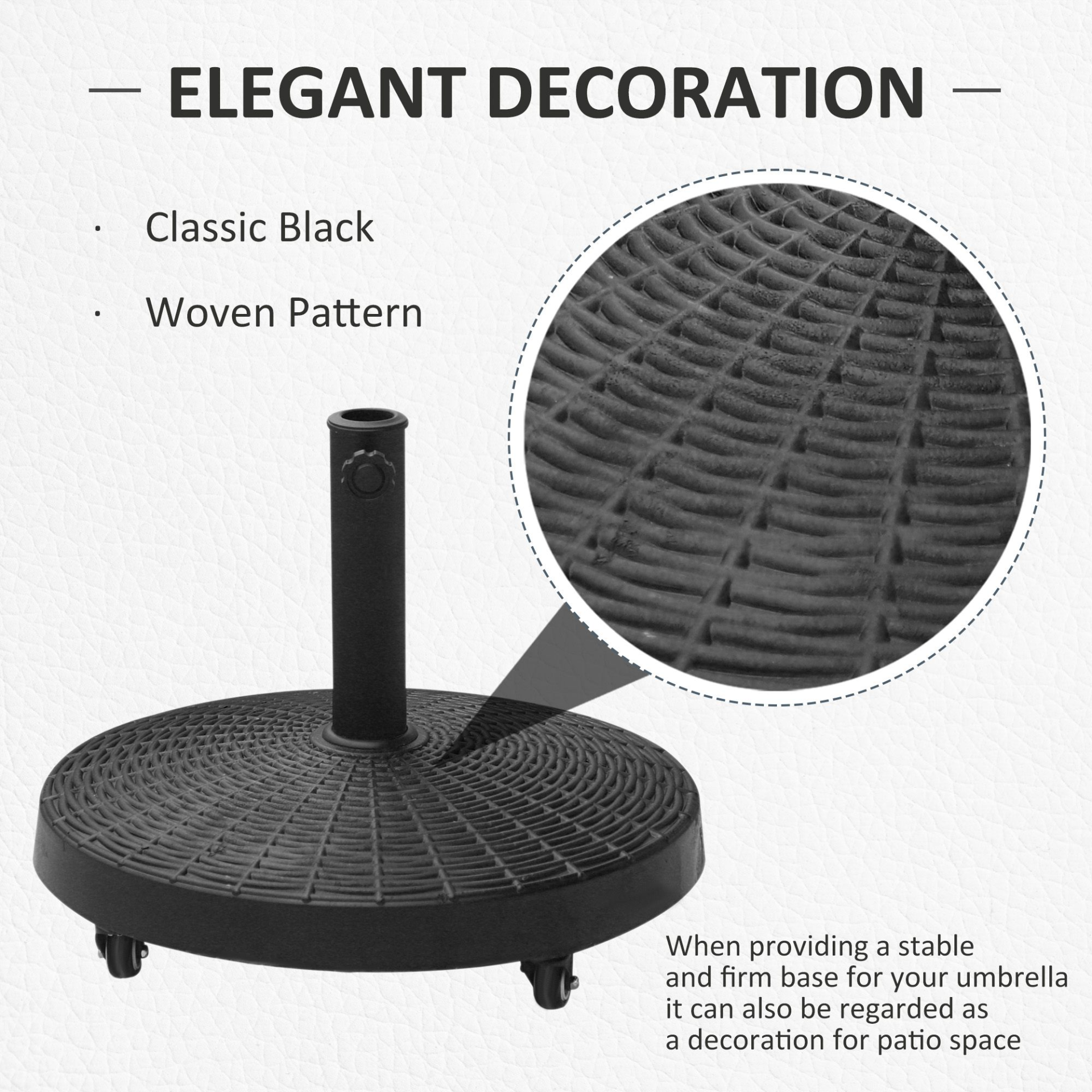 Resin Patio Parasol Base