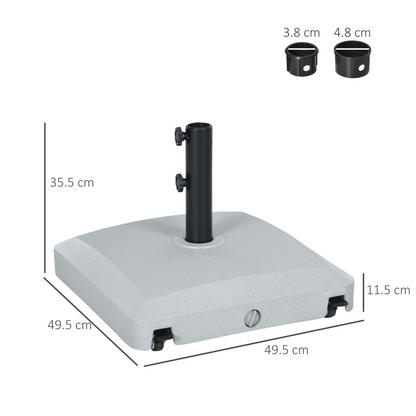 Grey Garden Parasol Base Holder