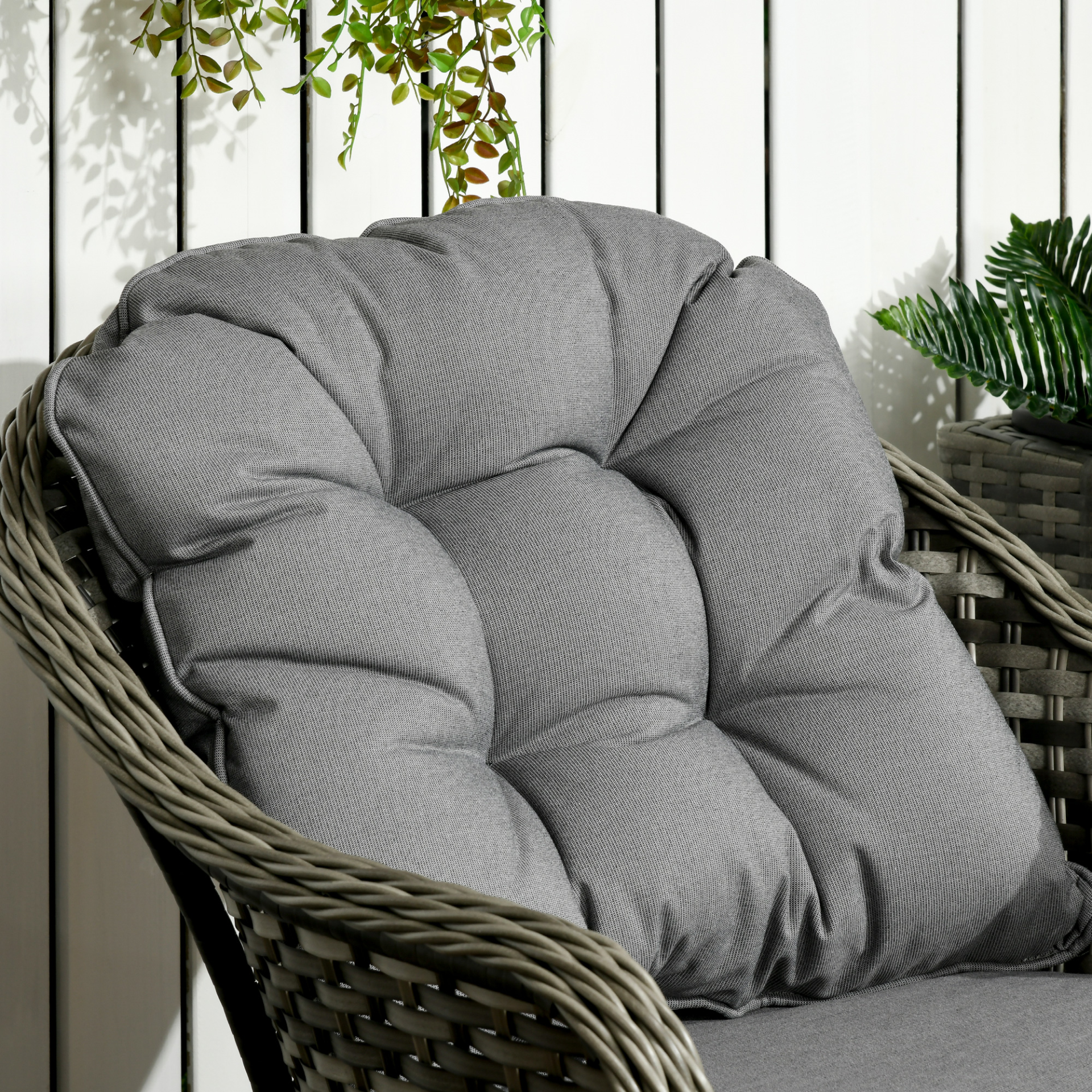 3 PCS Rattan Seating Set With Cushions