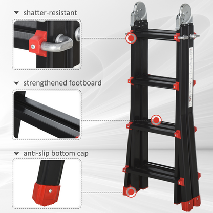  Aluminium Duo Non Slip Ladder 