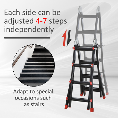  Aluminium Duo Non Slip Ladder 