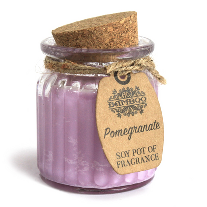 Pomegranate Soy Pot of Fragrance Candles