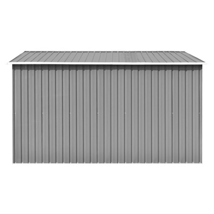 Garden Shed 257x298x178 cm Metal Grey