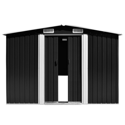 Metal Garden Shed 257x392x181 cm Anthracite