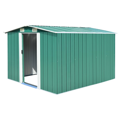 Metal Garden Shed 257x298x178 cm Green