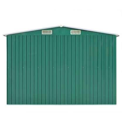 Metal Garden Shed 257x298x178 cm Green