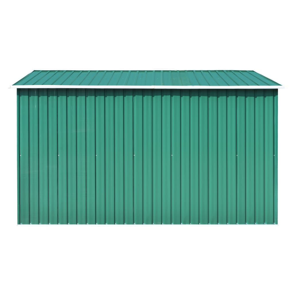 Metal Garden Shed 257x298x178 cm Green