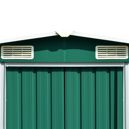 Metal Garden Shed 257x298x178 cm Green