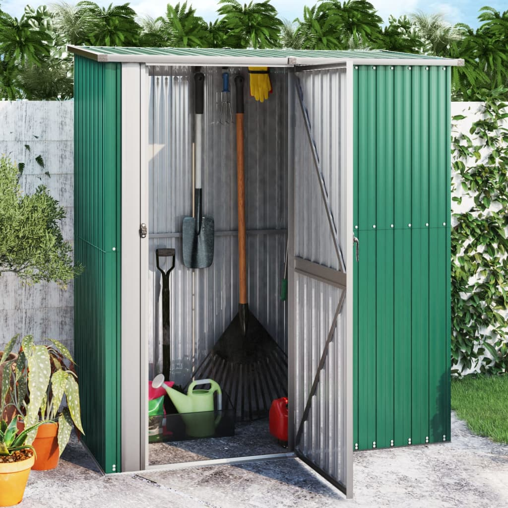 Garden Shed Green 180.5x97x209.5 cm