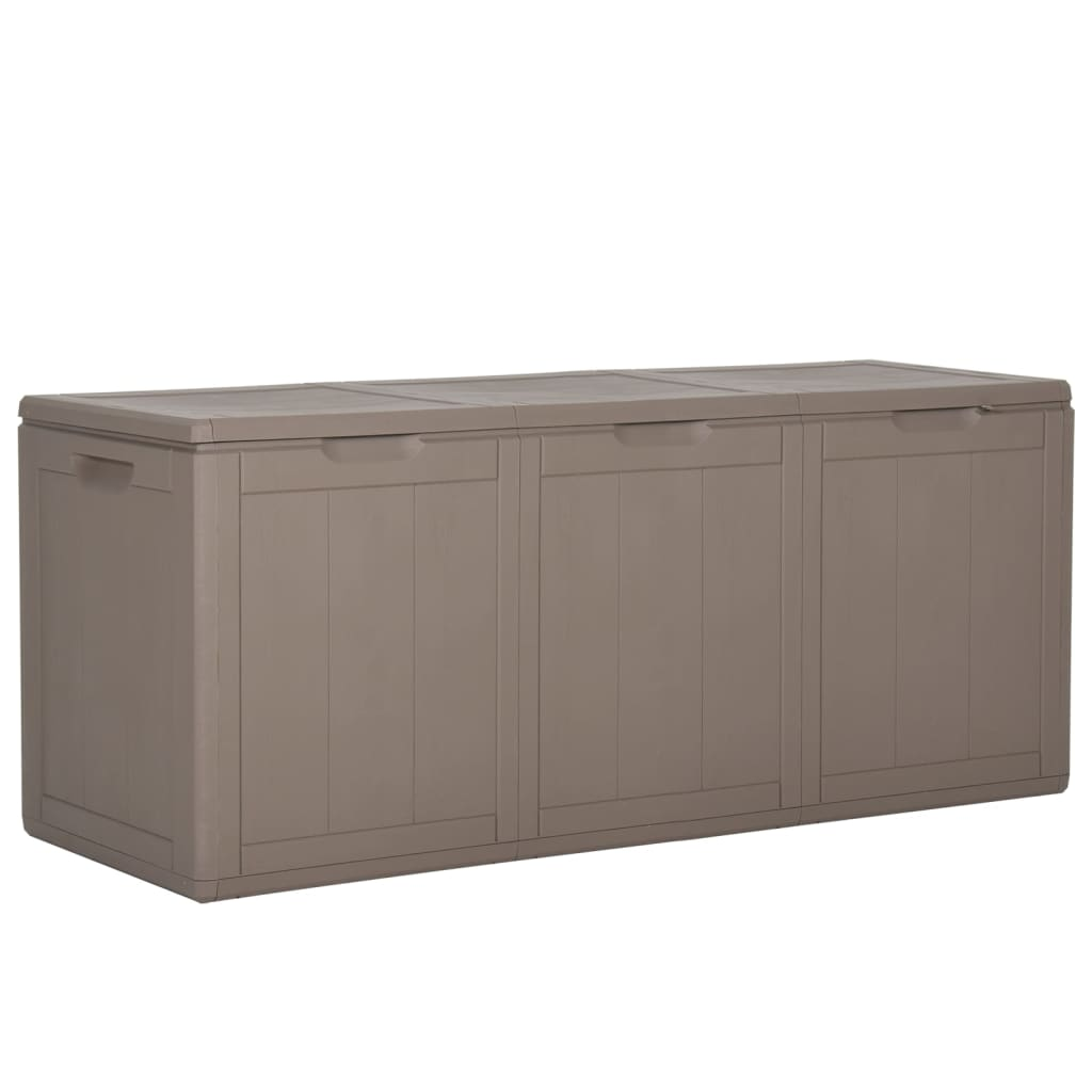 Brown PP Rattan Garden Storage Box 270L