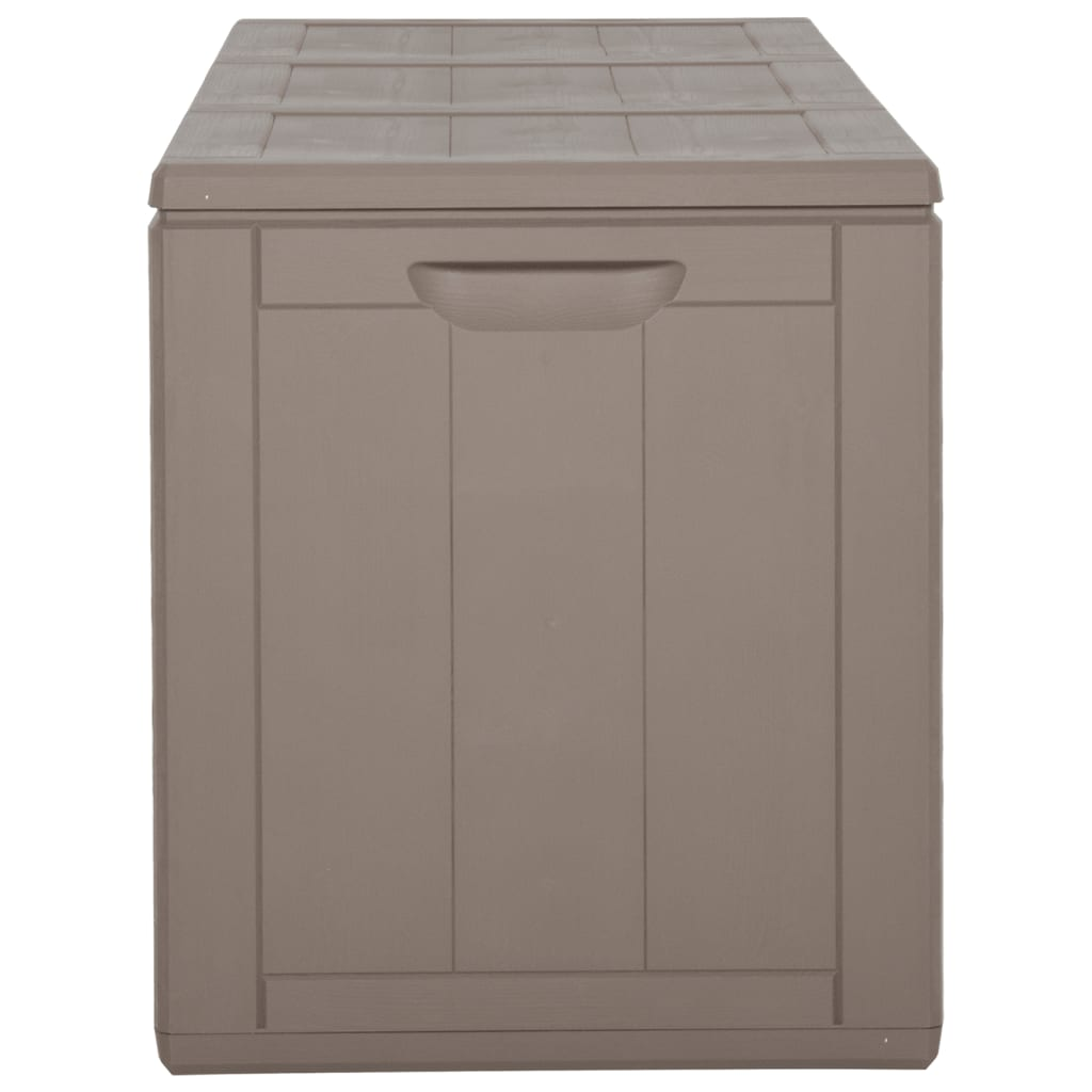 Brown PP Rattan Garden Storage Box 270L