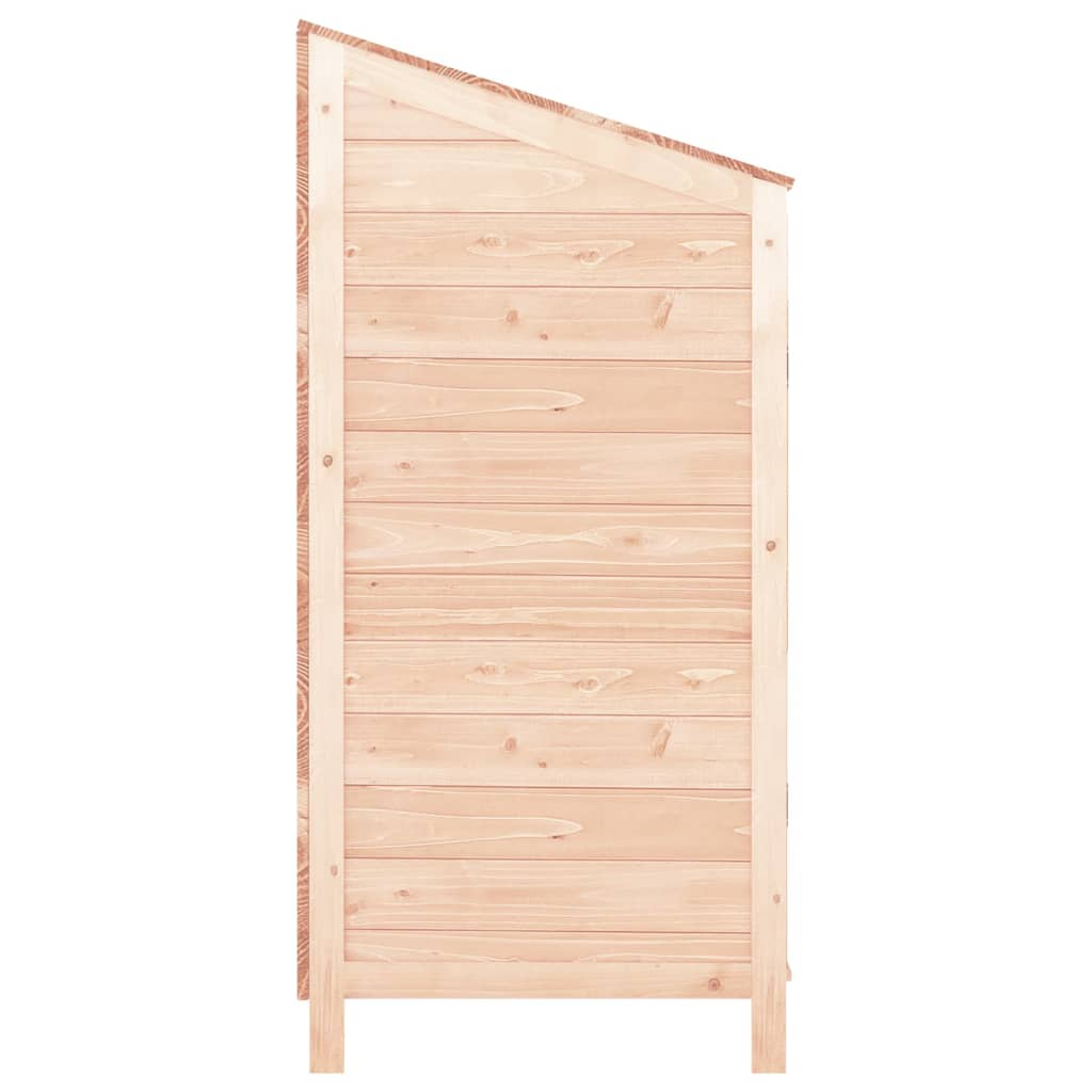 Garden Shed 102x52x112 cm Solid Fir Wood