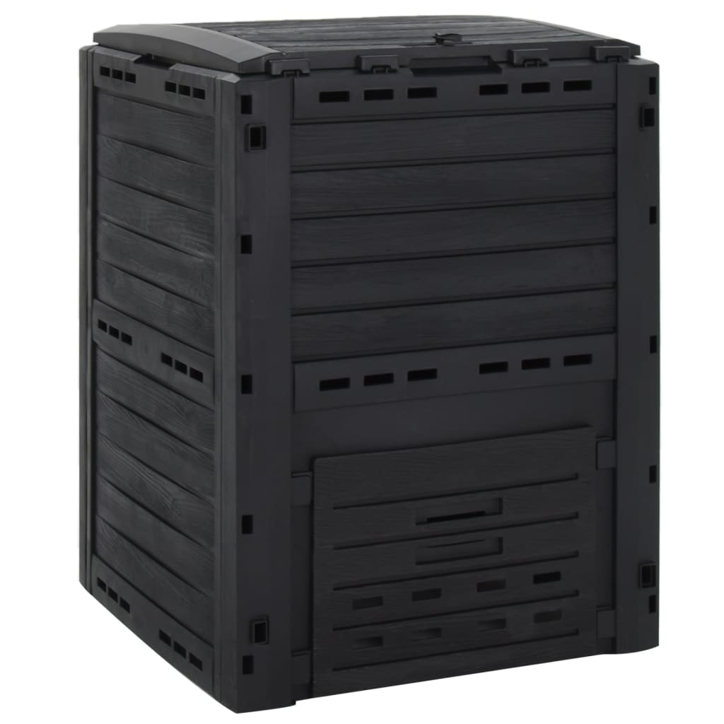 Garden Composter Black 280 L Polypropylene