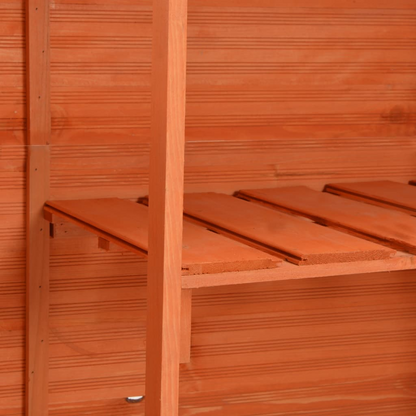 Garden Storage Shed 128x42x91 cm Wood