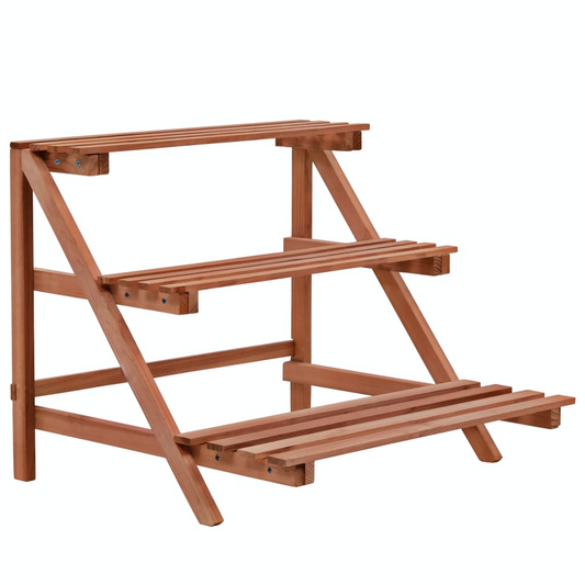 Cedar Wood 3-Tier Plant Stand  